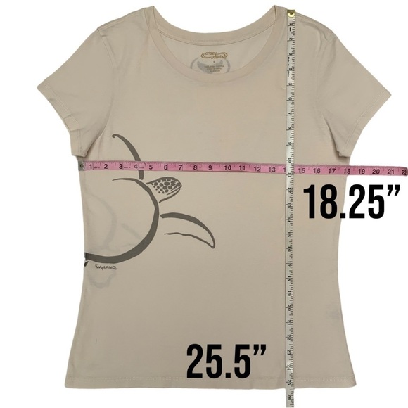 Crazy Shirts Short Sleeve Pima Tee Limited Edition Sea Turtle Swim Coconut Died - Picture 9 of 16